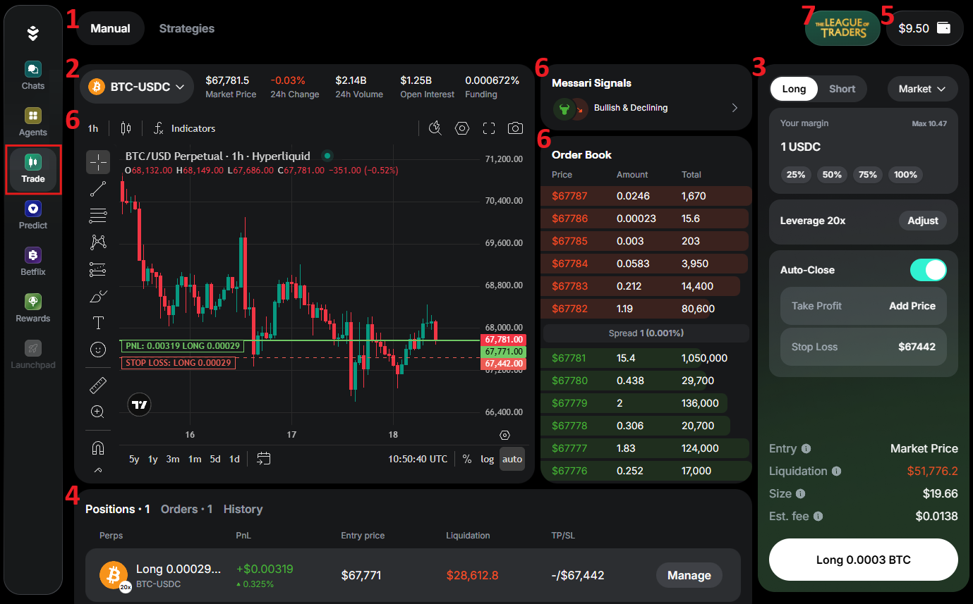 AI Trading Terminal in Warden